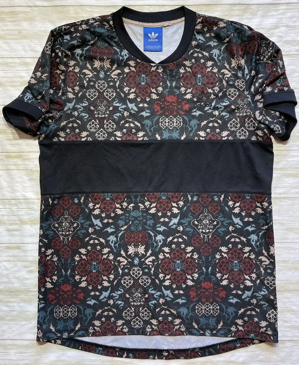 Adidas Men’s Ornamental Block Multicolored Athletic Shirt Size L